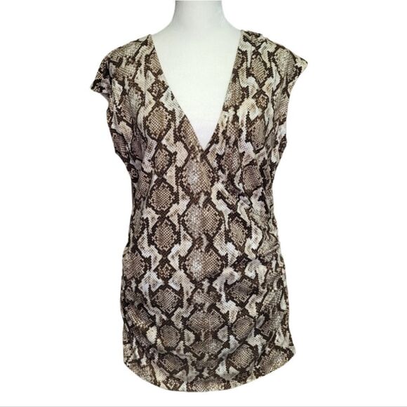 Michelle Kors wrap sleeveless snake print - Picture 1 of 14